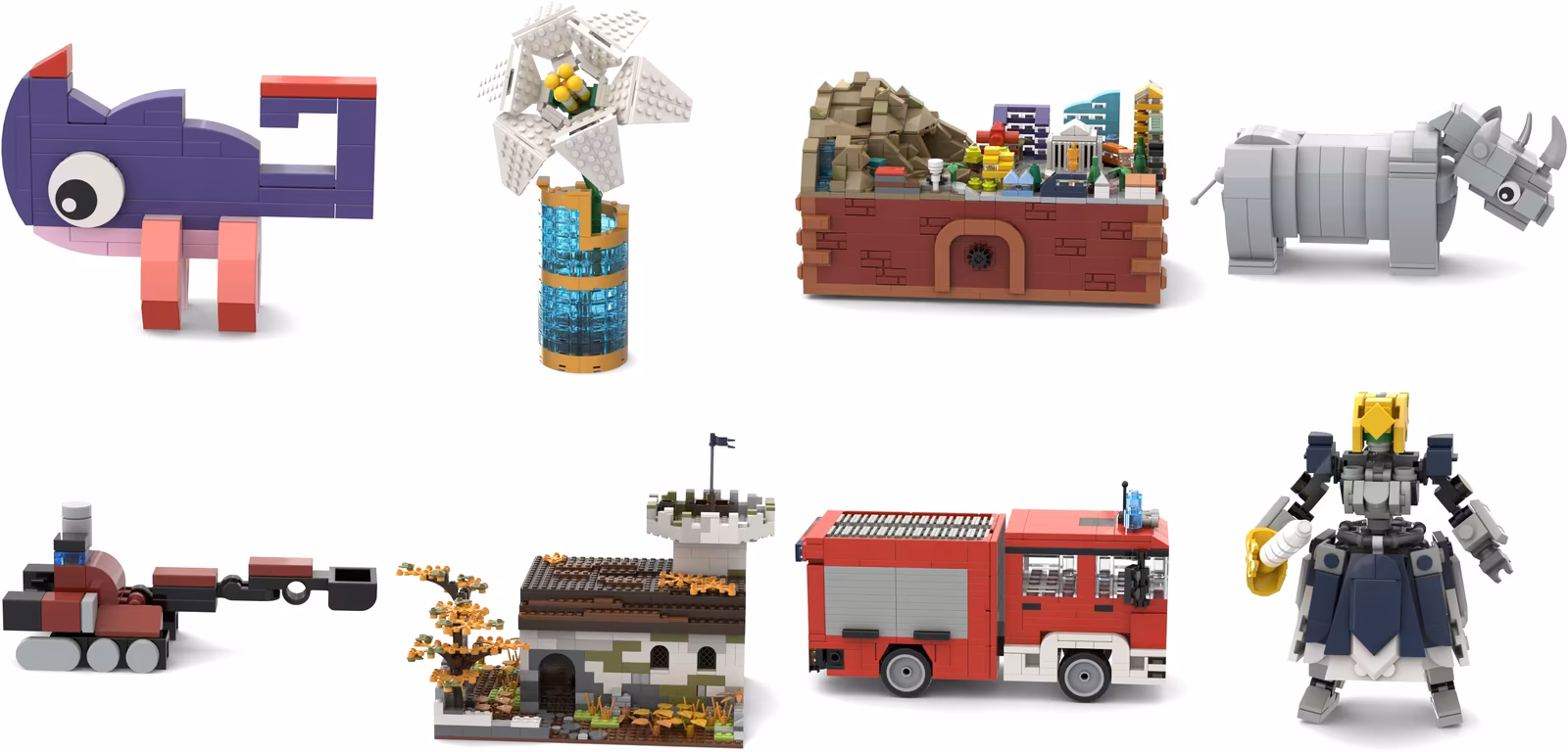 Human-designed models from the BrickNet dataset